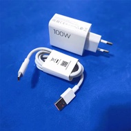 For Xiaomi 100W Charger POCO X8 X7 Pro EU Adapter Hypercharge 1/1.5/2 M 6A Type C Cable for Mi 17 Pr