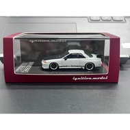 Ready Stock Immediate Shipment IG Alloy 1: 64 Nissan GTR32 TOPSECRET Kit Carbon Cover Version White 