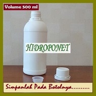 BOTOL NUTRISI HIDROPONIK 500 ML - Aman Menyimpan Nutrisi AB MIX