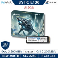 SSD SSTC E130 512GB M.2 2280 PCIe NVMe Gen3x4 – OCEANIC WHITETIP Hàng chính hãng - Tốc độ cao