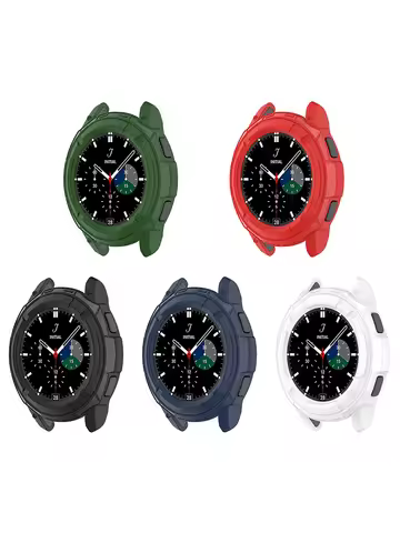 Protective Cover Replacement Protectors Shell TPU Case PC Bumper Watch for Samsung Galaxy Watch 4 Cl