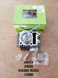 [ ARATA ] MODENAS KRISS110 KRISS 110 RACING CYLINDER BLOCK COMPLETE SET 57MM - 100% ORIGINAL ARATA
