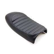 ☀evomosa Motorcycle Cafe Racer Custom Flat Driver Saddle Leather Seat for YAMAHA SR125 SR250 SR4 ☢웃