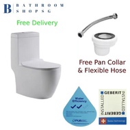 Baron W818 One Piece Rimless Toilet Bowl with Urea Soft Close Seat Cover