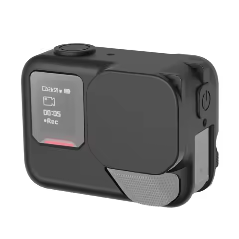 Silicone Protective Case For Insta360 Ace Pro 2, PULUZ Soft Cover Case with Lens Cap Strap Kit for A