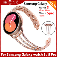 Metal Band สายนาฬิกา for Samsung Galaxy Watch 5 40mm 44mm สาย โลหะ Bling Bracelet Samsung Galaxy Wat