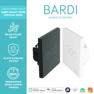 BARDI Smart Light Wallswitch Touch WiFi - EU 3 Gang White/ Black Smart Switch Wifi Switch