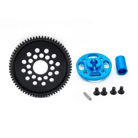 High Speed Metal Big Gear Kit (68T) As Shown 54500 Aluminum Kit Rz007 For Tamiya Tt02 Tt02d 1/10 Mod