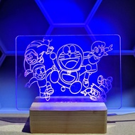 Acrylic LED Doraemon Decorative Lamp Acrylic LED Standing Lamp