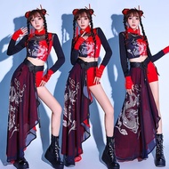 Kpop Dance Costume Girl Group Performance Costume National Trendy Jazz Dance Costume