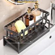 FREEYIO785BH Self-draining Sink Shelf, Large size Rag Organizer Kitchen Storage Rack,  Portable ABS 
