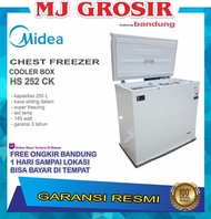 MIDEA HS 252 CK CHEST FREEZER BOX HS252CK LEMARI PEMBEKU 200 LITER