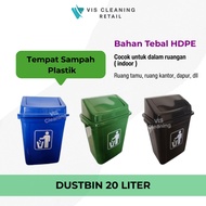 Dustbin 20 Liter Color Plastic Trash Can 20 L Triangle Swing Lid HDPE Plastic