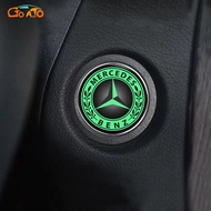 GTIOATO Car Push Start Button Decorative Stickers Luminous Ignition Switch Sticker For Mercedes Benz CLA W124 W204 AMG A180 GLB GLC GLA W212 GLA200 Vito GLB200 E200