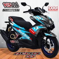 Stiker Striping Aerox 155 Old Variasi Redbull Torro 02