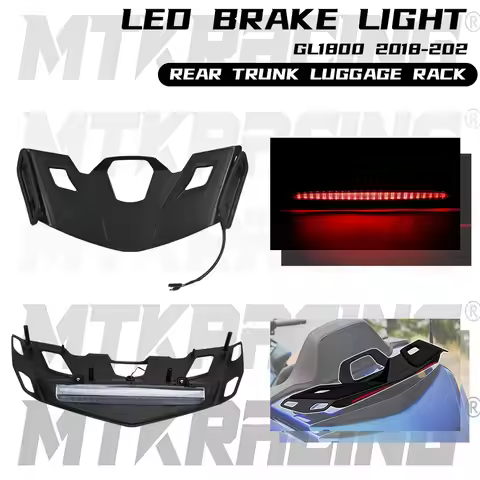 Motorcycle Rear Trunk Luggage Rack LED Light For Honda 2021- 2024 Goldwing GL 1800 Tour GL1800 B Aut