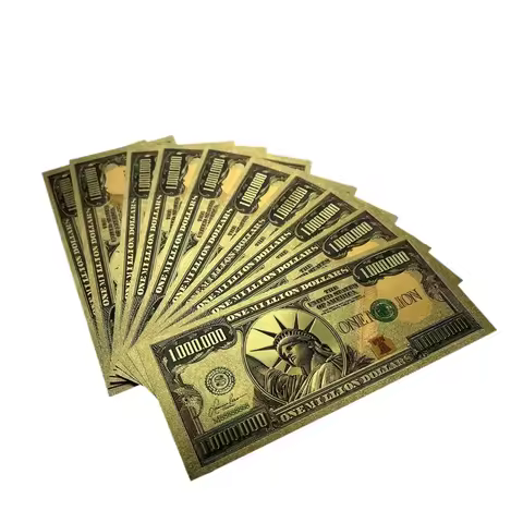 New 2024 America Banknote USA 1 Million Dollar Banknote Bill in 24K Gold Plated For Collection