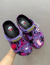 🤖親子款 POKEMON/寶可夢 x Crocs卡駱馳 Gengar 耿鬼 洞洞鞋 沙灘半拖鞋涼鞋 紫色 成人 兒童款