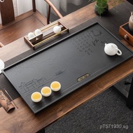 Tea Set for Home Use, Factory Made, Black Gold Stone Set, Kung Fu Office Tea Table Tray, Integrated 