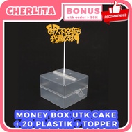 Cake Money Box Kotak Tarik Uang Kue Ulang Tahun Ultah Cash Kado Uang