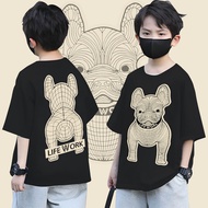 สินค้าใหม่ Life Work Kid T-shirt เสื้อผ้าเด็ก พิมพ์ผ้าฝ้าย มีสไตล์และสะดวกสบาย