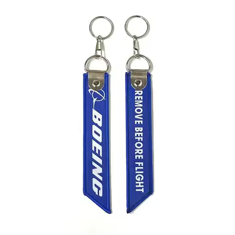 aviation embroidery keychain AIRBUS BOEING Keychain Embroidery Aviation Key Ring Chain for Aviation 