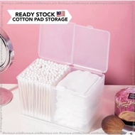 COTTON PAD STORAGE BOX COTTON BUD STORAGE BOX PARTITION WATERPROOF BOX