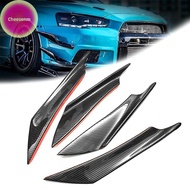 Cheesenm 4Pcs Carbon Fiber Car Bumper Fin Canard Splitter Diffuser Spoiler Air  SG