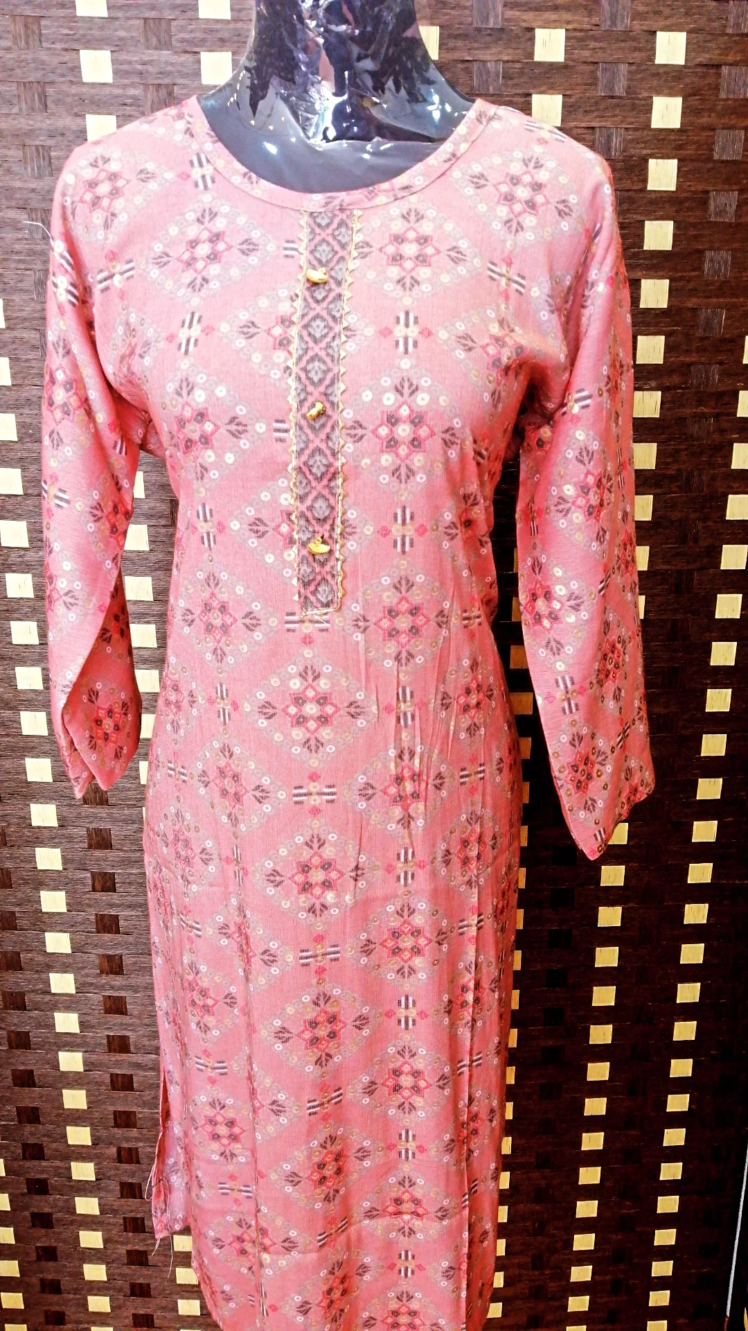 Plus Size Cotton Kurtis [3xl-5xl] Free Earring No 30