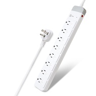 YoYo 3C☆8 Open 8 Plug 3P Lightning Protection Extension Cord-1.8m Safe Socket Extension Cord Porous 
