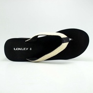 \\top\\ sandal wedges wanita loxley renda hitam - krem