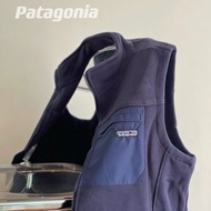 Patagonia เสื้อกั๊กซิปแจ็คเก็ตของแท้ผ้าฟลีซขายต่างประเทศสินค้าใหม่แบบอเมริกัน
