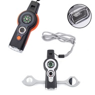 ⭐Sport⭐Outdoor Camping 7-In-1 Multi-Function Whistle Survival Whistle Safety Whistle