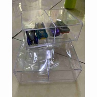 (Price for 1) New Transparent Storage box for hotwheels and Tomica size 15.8 x 11.9 x 6.5CM