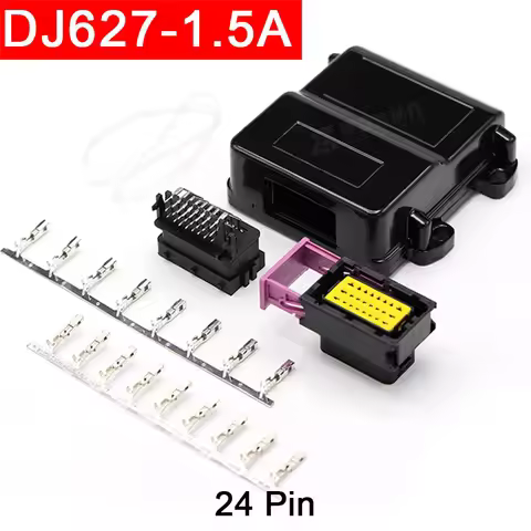 ECU Car 24-Pin Aluminum Shell 211PC249S0005 Oil-To-Gas Conversion Computer Board DJ627-1.5A Connecto