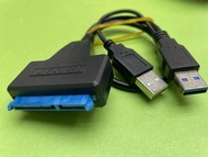 USB3.0 轉 SATA 轉換線 雙頭USB