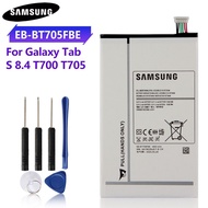 แบตเตอรี่ EB-BT705FBC EB-BT705FBEสำหรับSamsung GALAXY Tab S 8.4 SM-T700 SM-T705 T705ของแท้แบตเตอรี่4