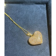 10k saudi gold heart necklace-1,150