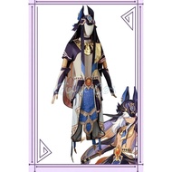 Genshin Impact Cyno Cosplay Costume Carnival Uniform Wig Anime Halloween Costumes Women Game