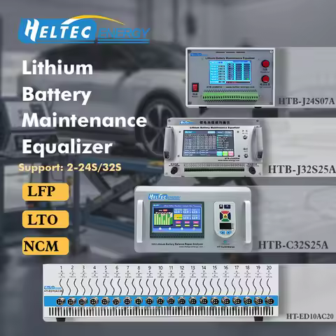 Heltec 2s-24s 32s Lithium/Lifepo4/LTO battery cell balance repair machine/equalizer 4A 7A 10A 25A Ca