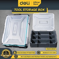 Deli Tools Tool Storage Box / Kotak Alat Perkakas Ukuran 20 CM Sangat Kokah DL1001