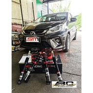 BC Racing V1 Series Hi Lo Soft Hard Bodyshift 30click Myvi G3 New Myvi +17 Fully Adjustable Suspensi