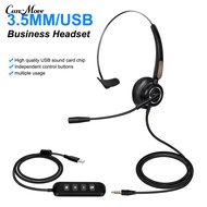 U900 H510 Telephone Headset High Fidelity Noise Reduction Breathable 35mm RJ9 MIC Long Cable Call Center Headphone for Telemarketing