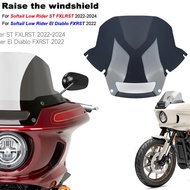 15 inch windshield NEW Motorcylce Windshield For Harley FXRST 1YZZ LOW RIDER EL DIABLO 2022 FXLRST 1
