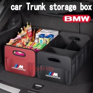 BMW Car Trunk Storage Box Rear Trunk Multipurpose Organizer high-quality leather Foldable large capa