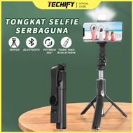 Tongsis Tripod Selfie Stick Remote Action Cam Bluetooth Tongsis (4in1) Tongkat selfie genggam mini, 
