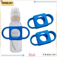 FENGLIN Baby Bottle Holder, Hands Free Feeding Easy Grip Silicone Bottle Handles,  Narrow Design Uni