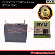 MESIN ET950 Capacitor Petak 24UF 450V/ (BIG) 2-Stroke Generator Engine ET1000 1000 WATT Ryu