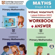 1 Hardcopy📗 Latest 2023 Cambridge Primary Mathematics Workbook Book 4/5/6 Answers Workbook Answer | 