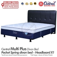 spring bed central multi plus pocket spring divan bed - x 1 180 x 200 cm